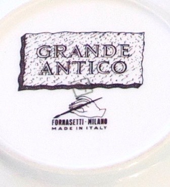 Set of six vintage Piero Fornasetti Grande Antico Cups 4