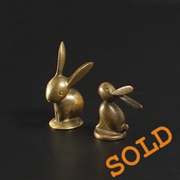 Hagenauer-Bronze-Rabbits-Gluttöter-Sold